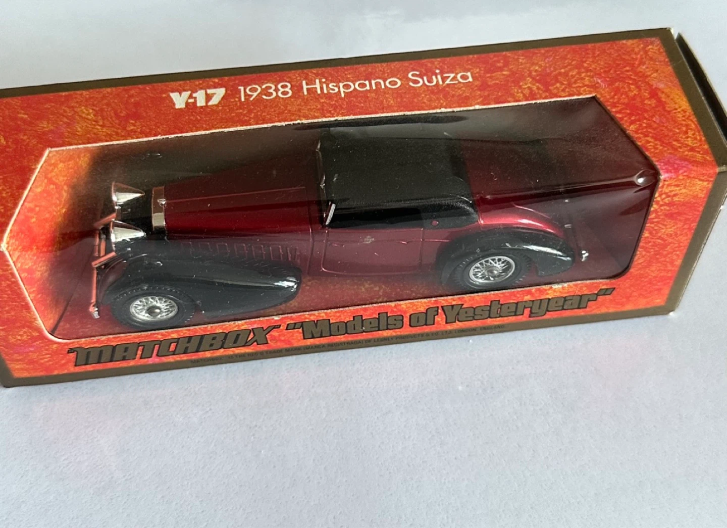 Matchbox Models of Yesteryear Y-17 1938 Hispano Suiza