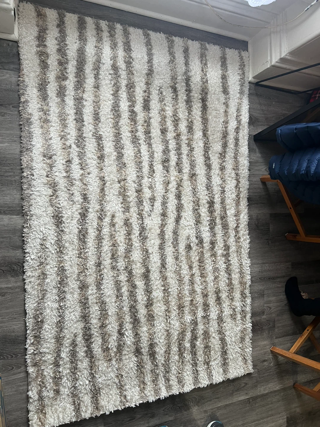 Plush Striped Area Rug