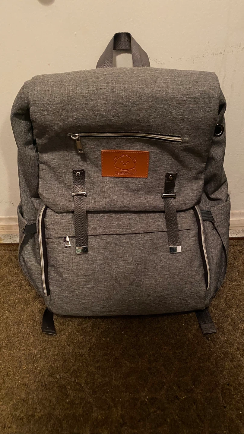 Gray Diaper Backpack