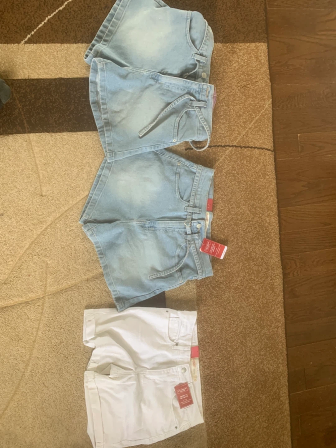 Denim and White Shorts Bundle