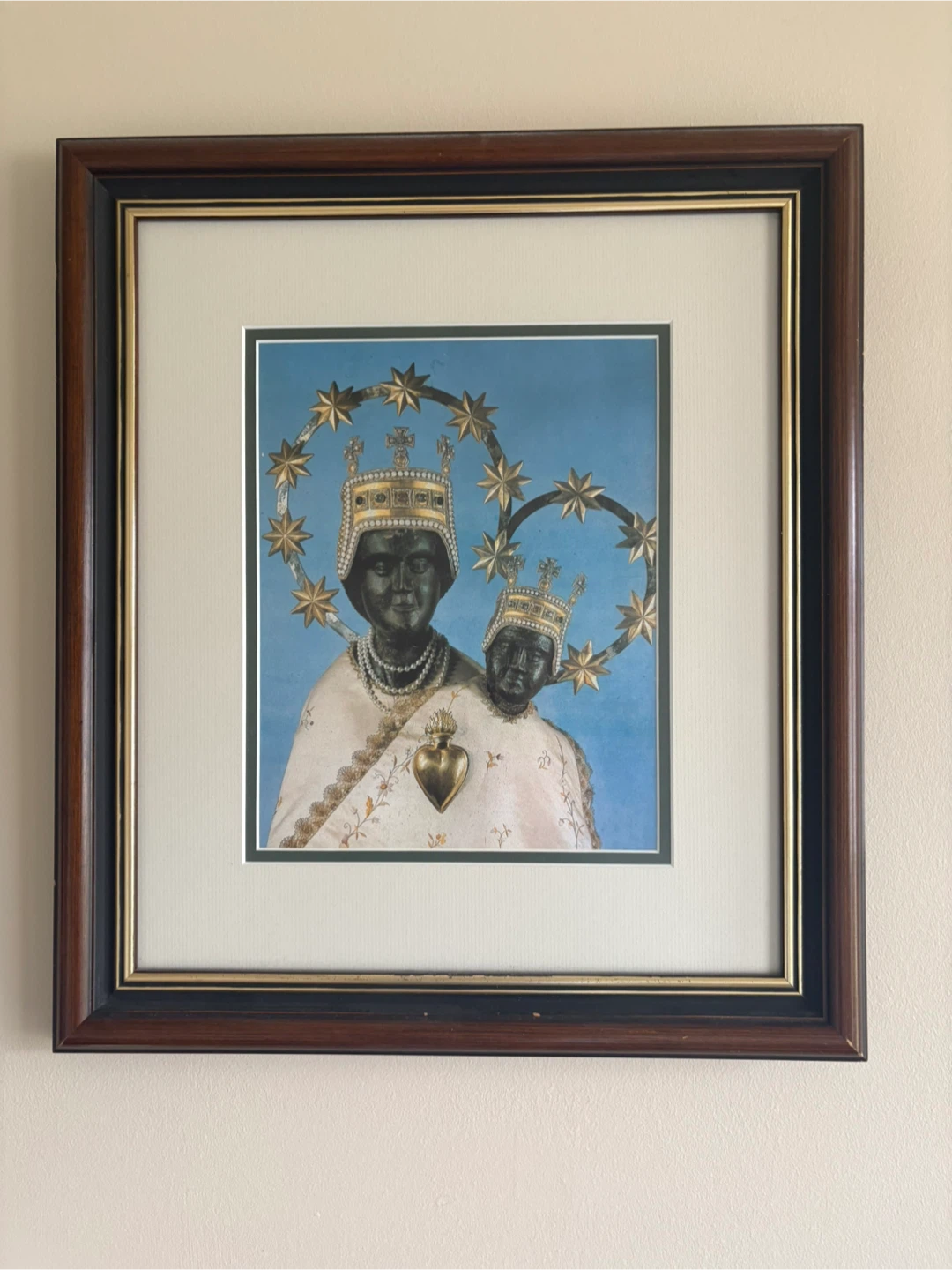 Framed Art Print of Madonna and Child