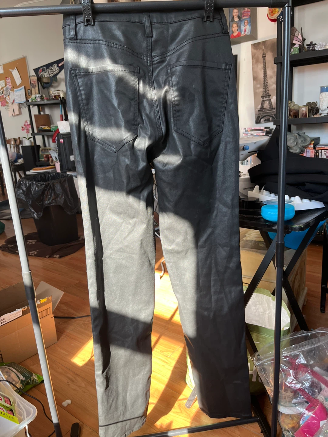 Dynamite Rosie Black Coated Jeans - Size 27 - photo 2