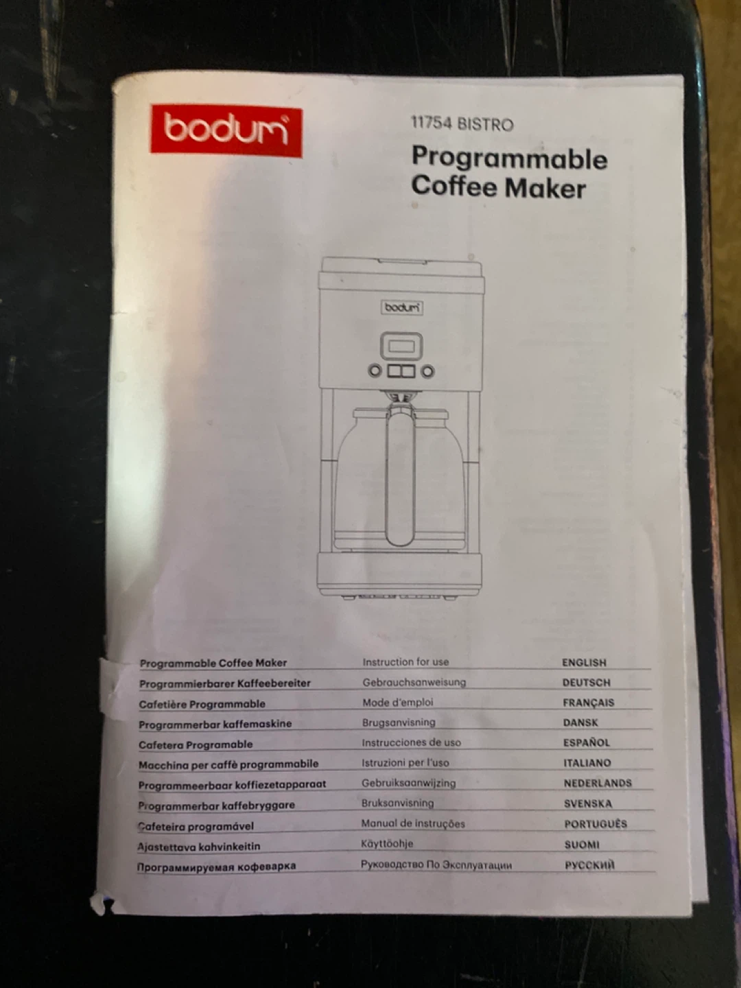 Bodum 11754 Bistro Programmable Coffee Maker - photo 4