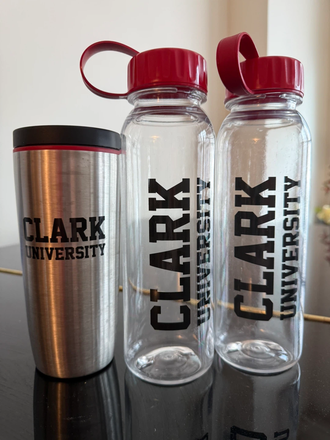 Clark University Water Bottles and Tumbler Set