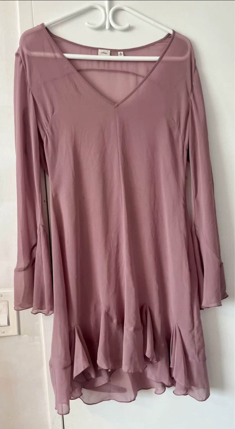 Wilfred Pink Sheer Dress Size M - photo 2