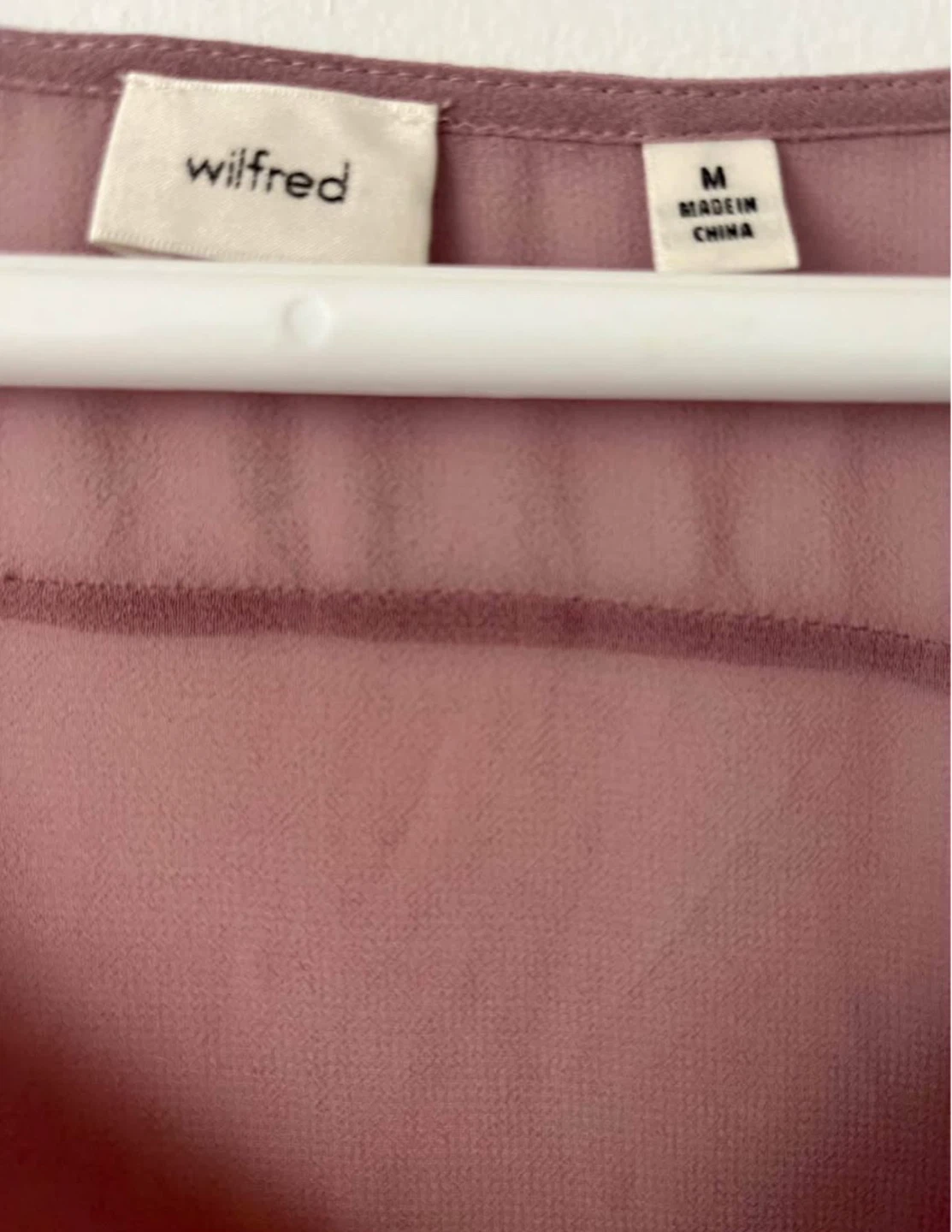 Wilfred Pink Sheer Dress Size M - photo 3