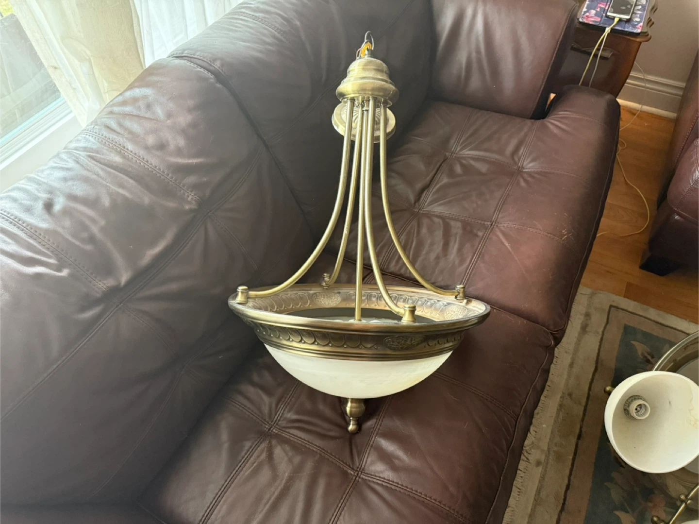 Brass Chandelier Light Fixture