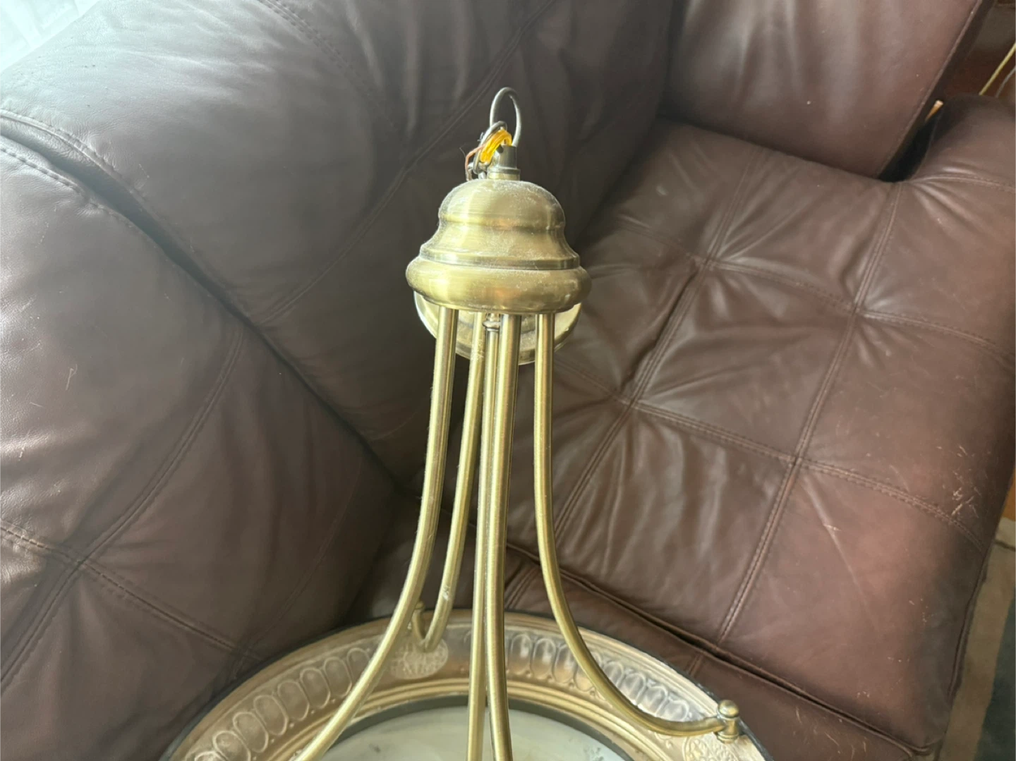 Brass Chandelier Light Fixture - photo 3