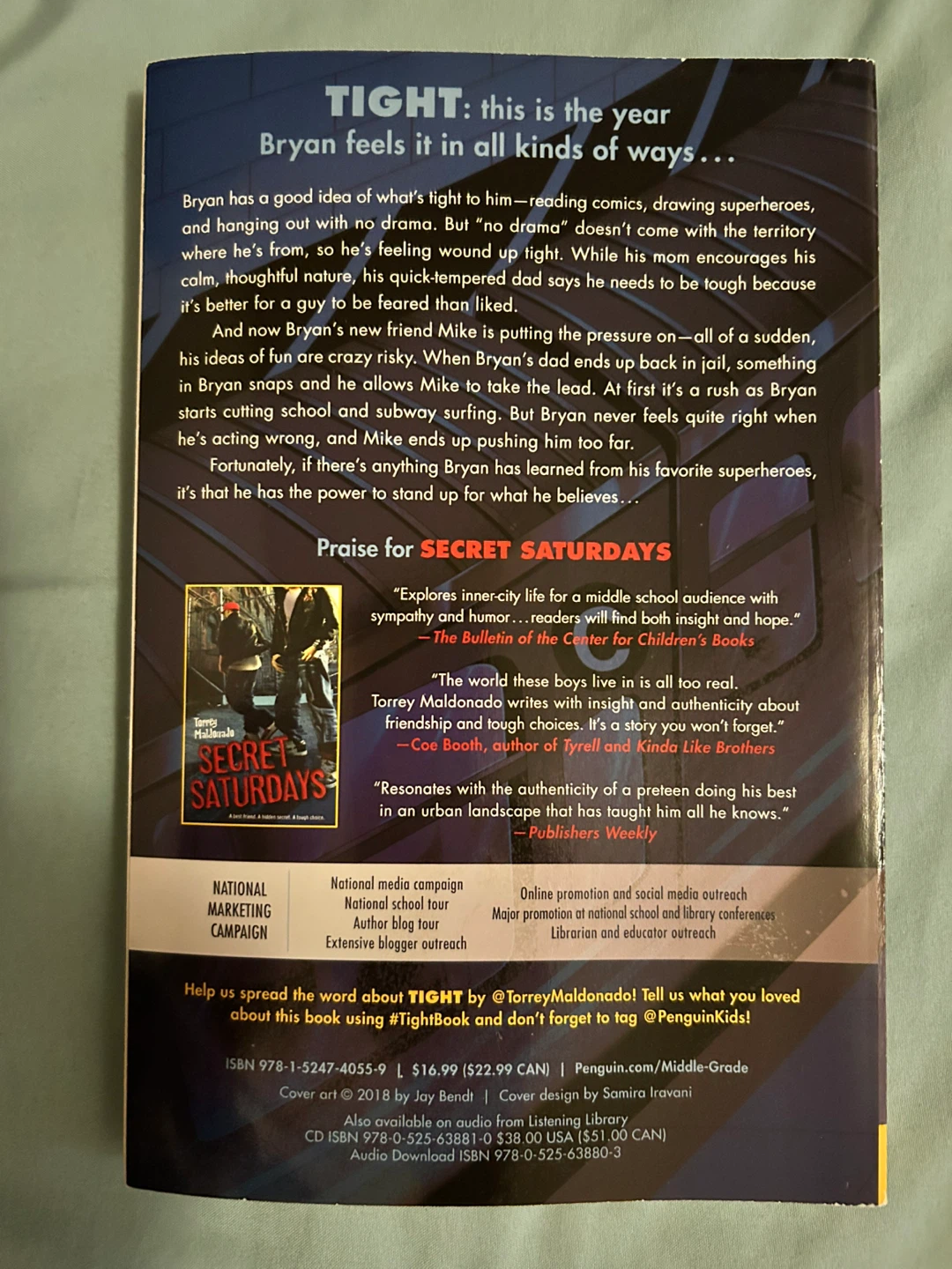 Tight by Torrey Maldonado - Advance Uncorrected Galleys - photo 2