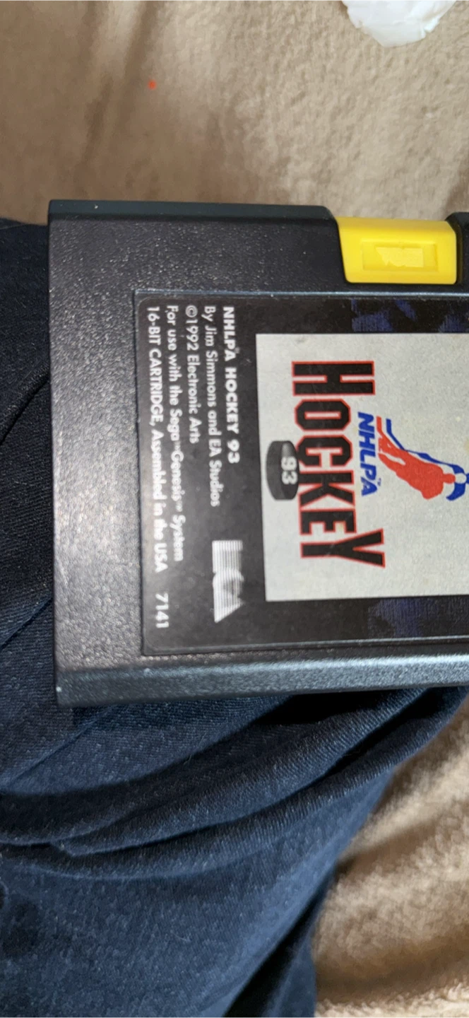 NHLPA Hockey '93 Sega Genesis Game Cartridge