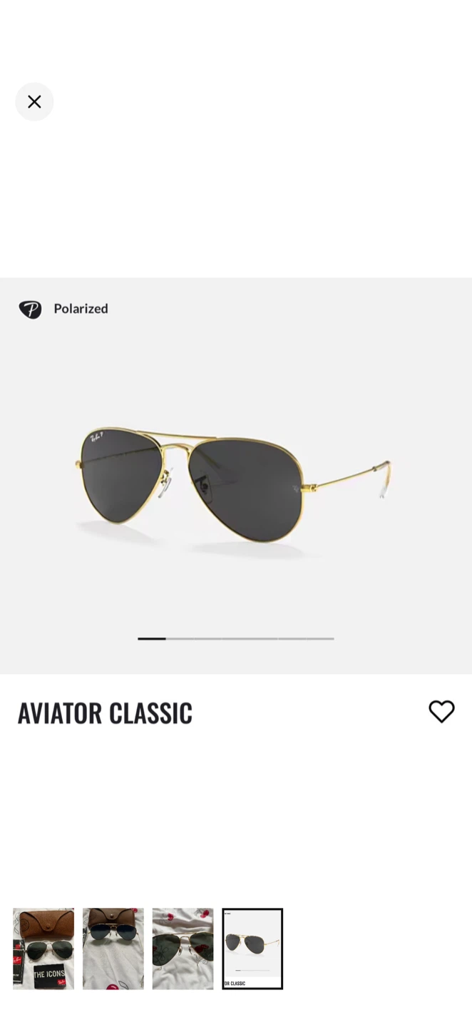 NEW Aviator Classic Polarized Sunglasses RB3025 Unisex - photo 4