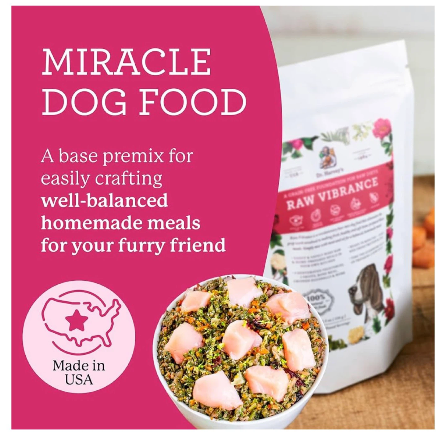 Dr. Harvey's Raw Vibrance Dog Food Premix  (3lb) - photo 2