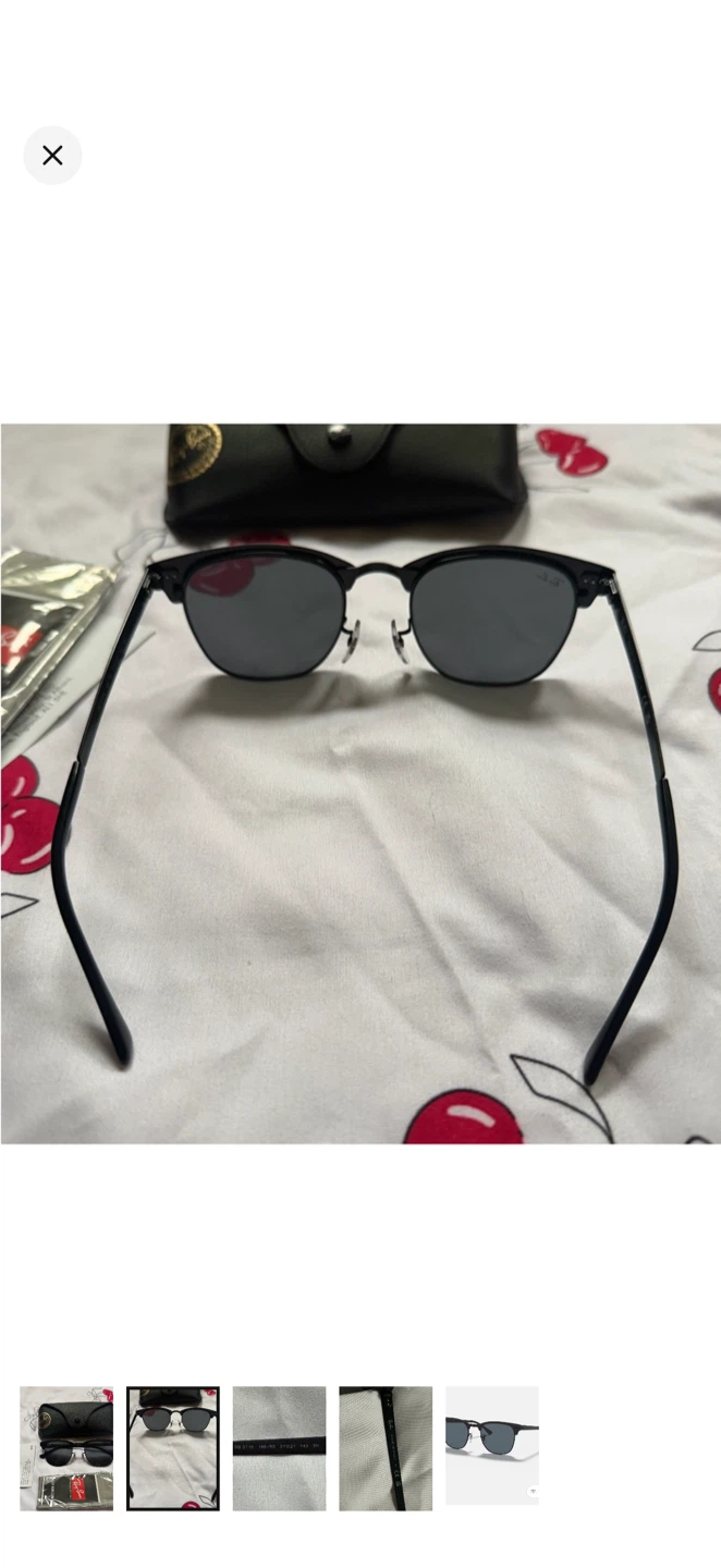 NEW Ray-Ban RB3716 Clubmaster Metal with Case - photo 2