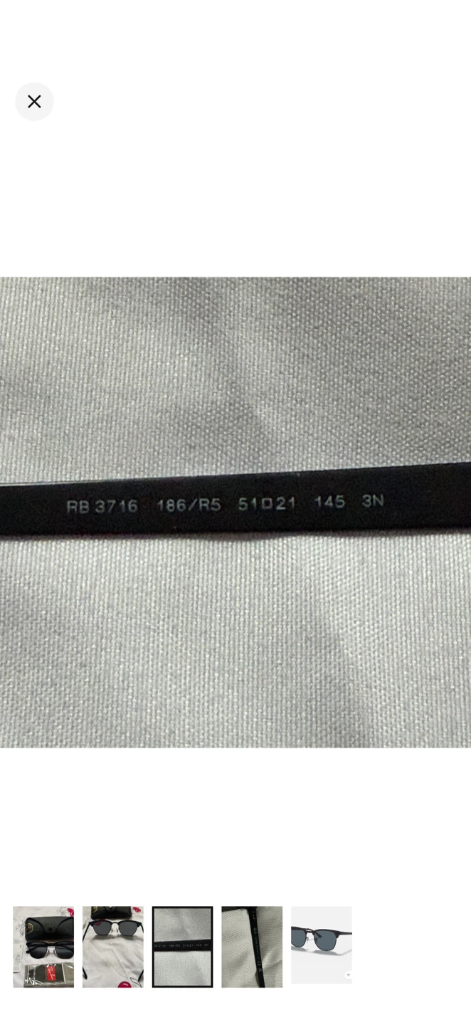NEW Ray-Ban RB3716 Clubmaster Metal with Case - photo 3