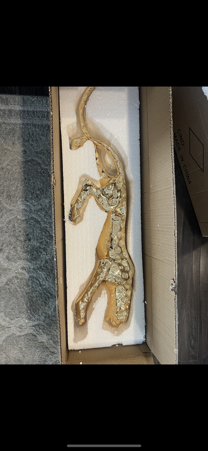 Gold Leopard Sculpture - photo 4