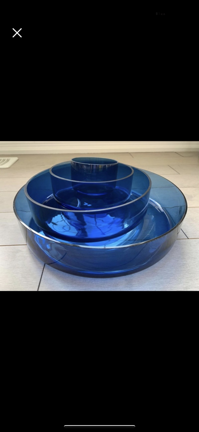 Glass dishes set new in box - photo 3