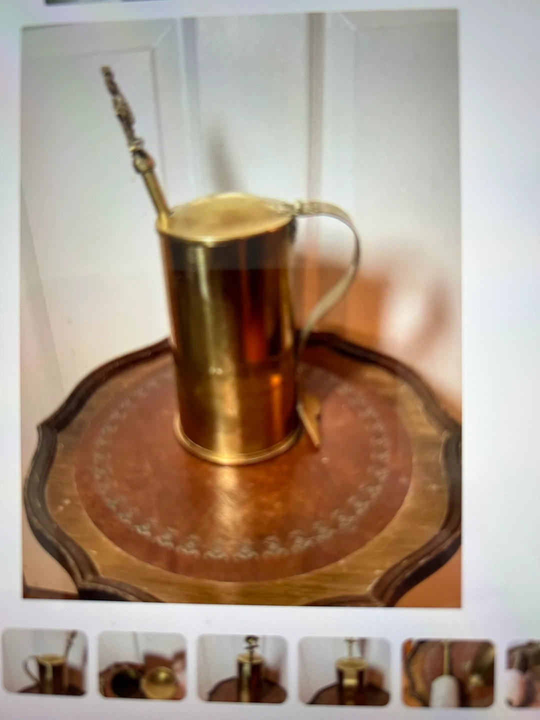 Unique WW II Robert Mitchell & Co Brass Trench Art