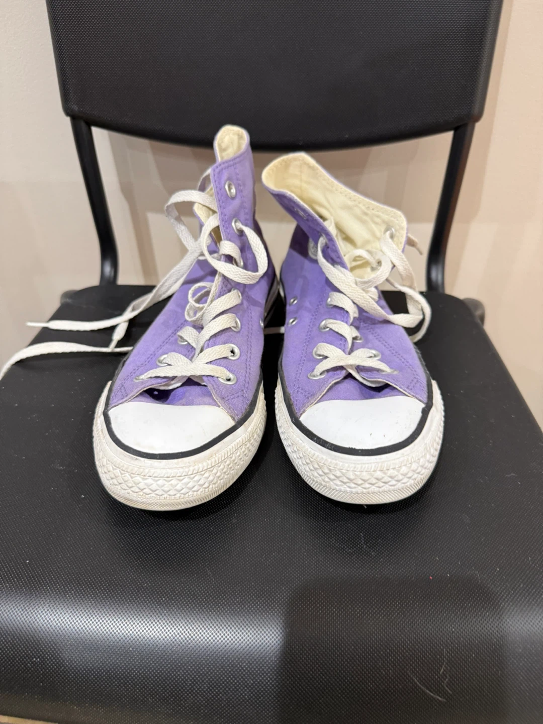 Purple High-Top Sneakers