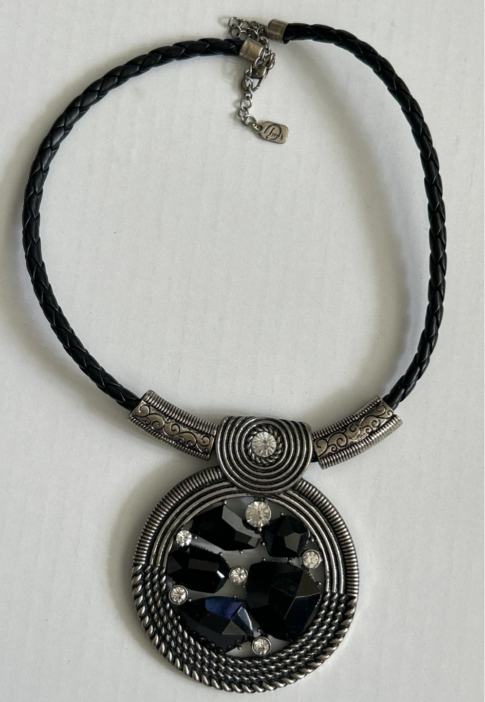 You & I -  Necklace with Black Stones