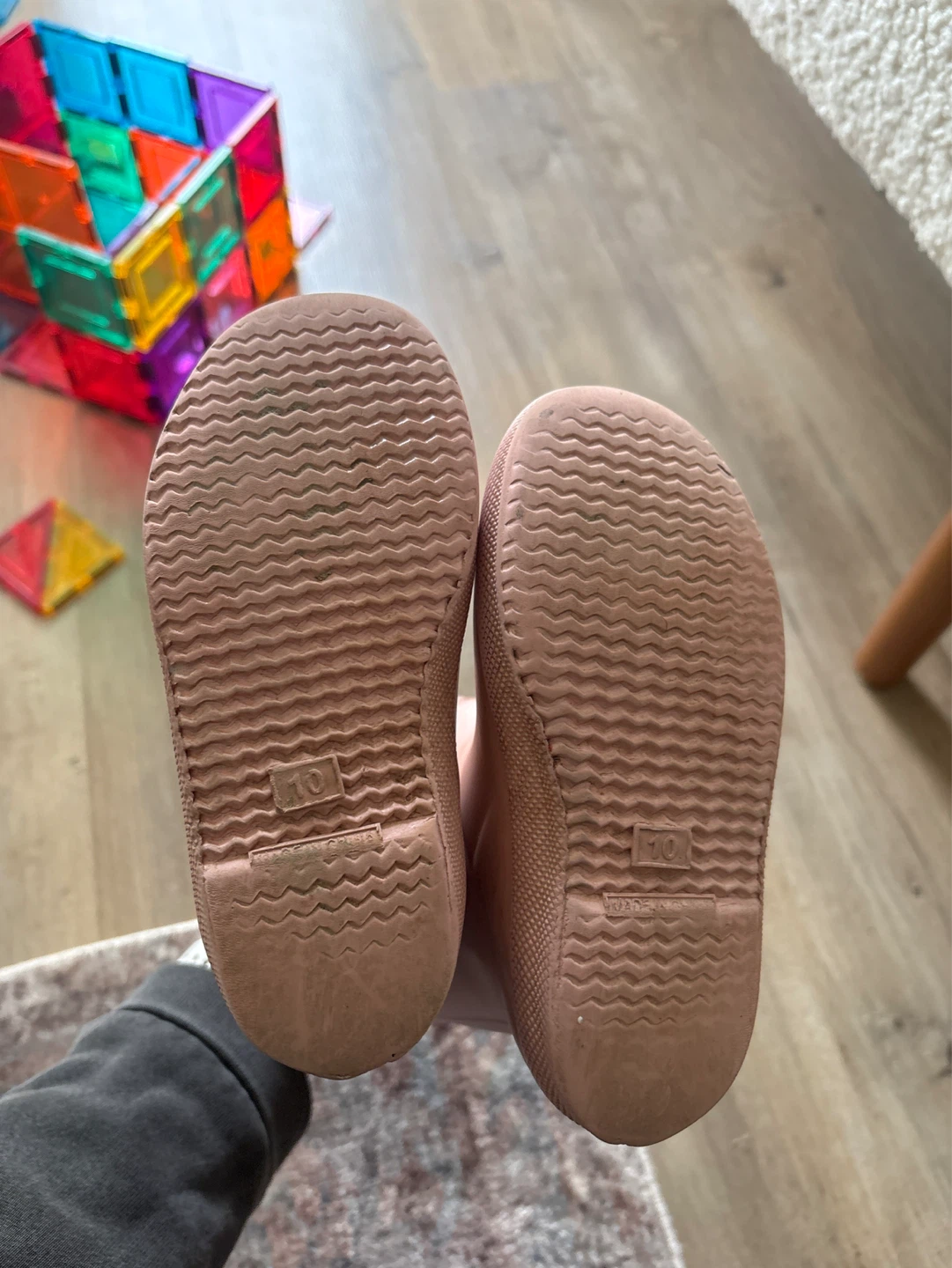 Hunter Kids pearl Pink Rubber Rain Boots Size 10 - photo 3