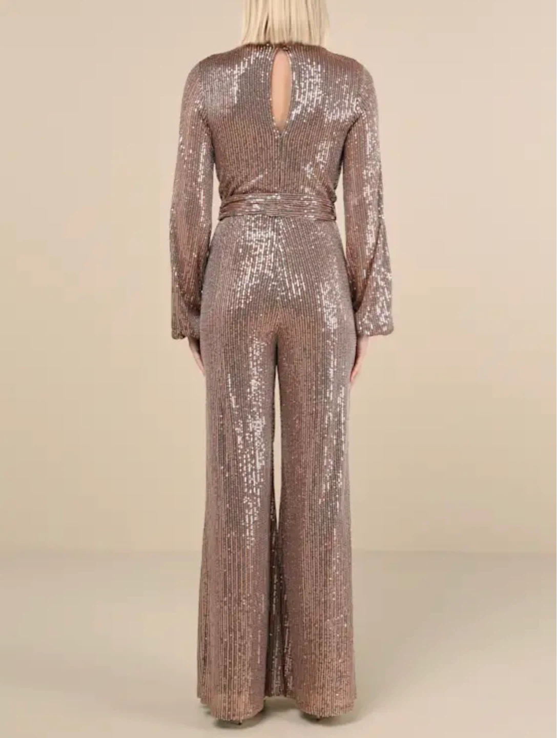 Sequin Wide Leg Jumpsuit - photo 3