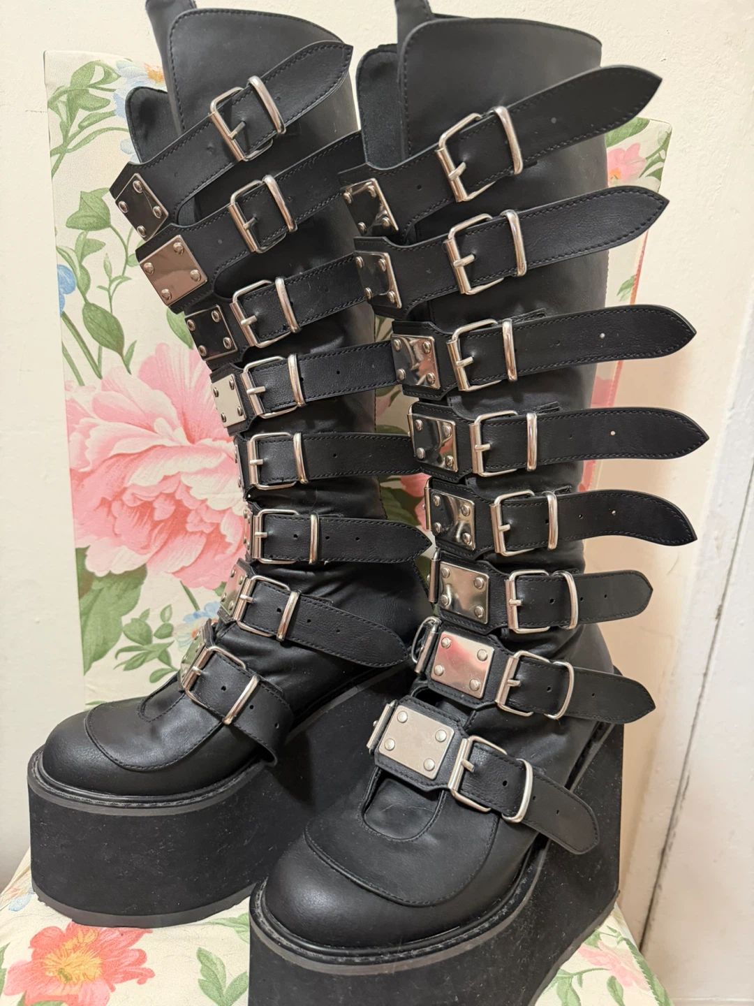 Demonia Trinity Boots US 8 Black