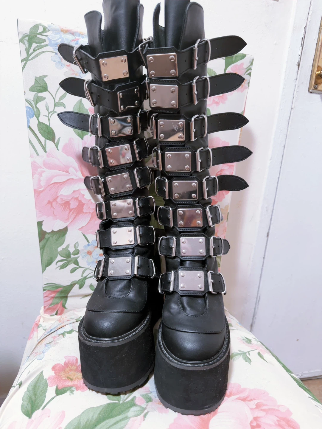 Demonia Trinity Boots US 8 Black - photo 4