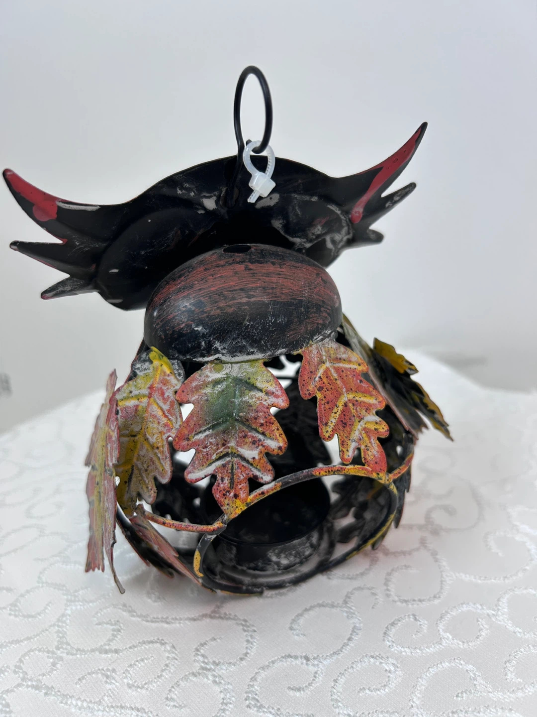 Metal Owl Candle Holder Lantern - photo 4