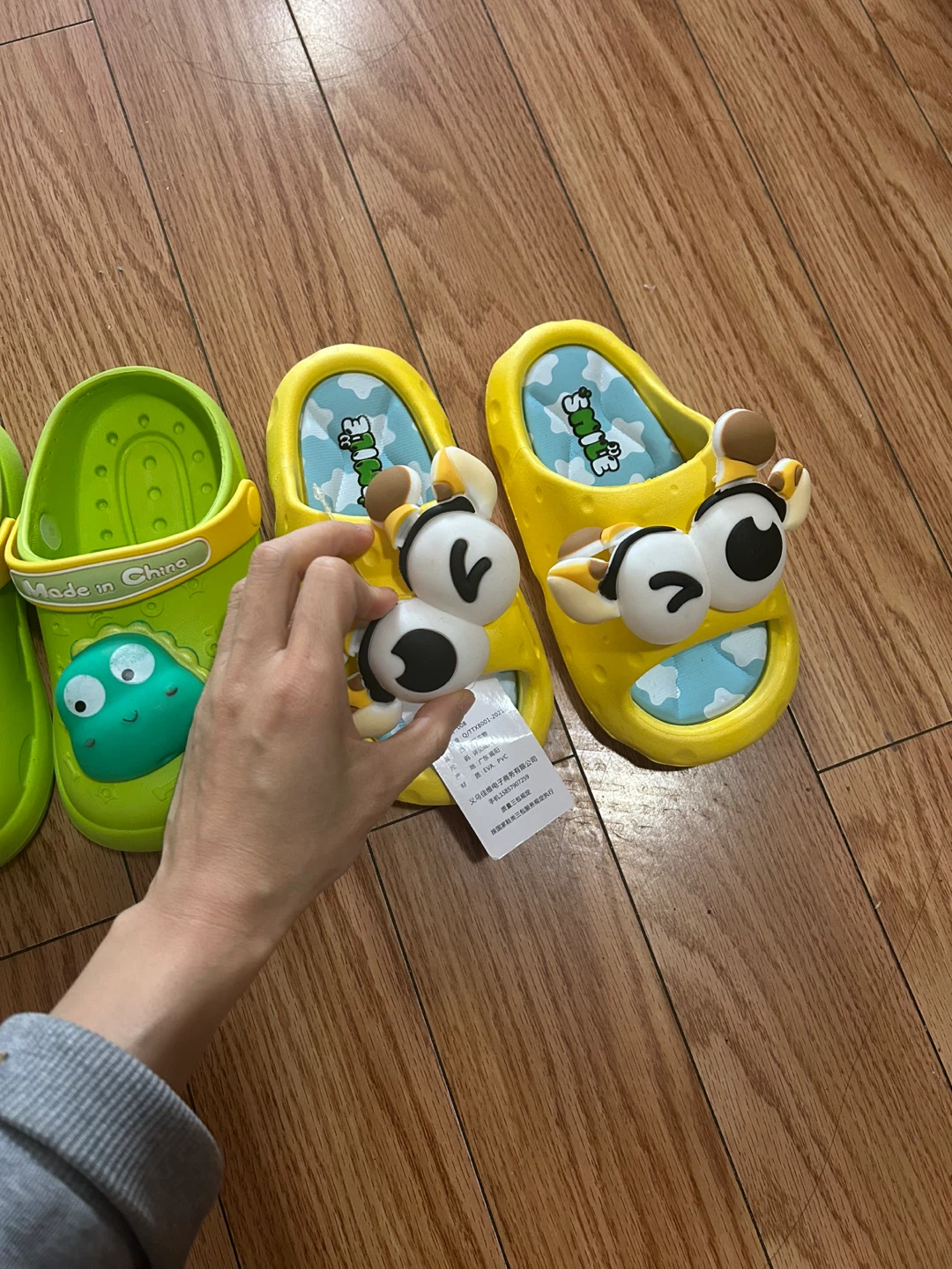 $15 for Both Kids Cartoon Clogs and Slides Bundle - 170mm-180mm - photo 3