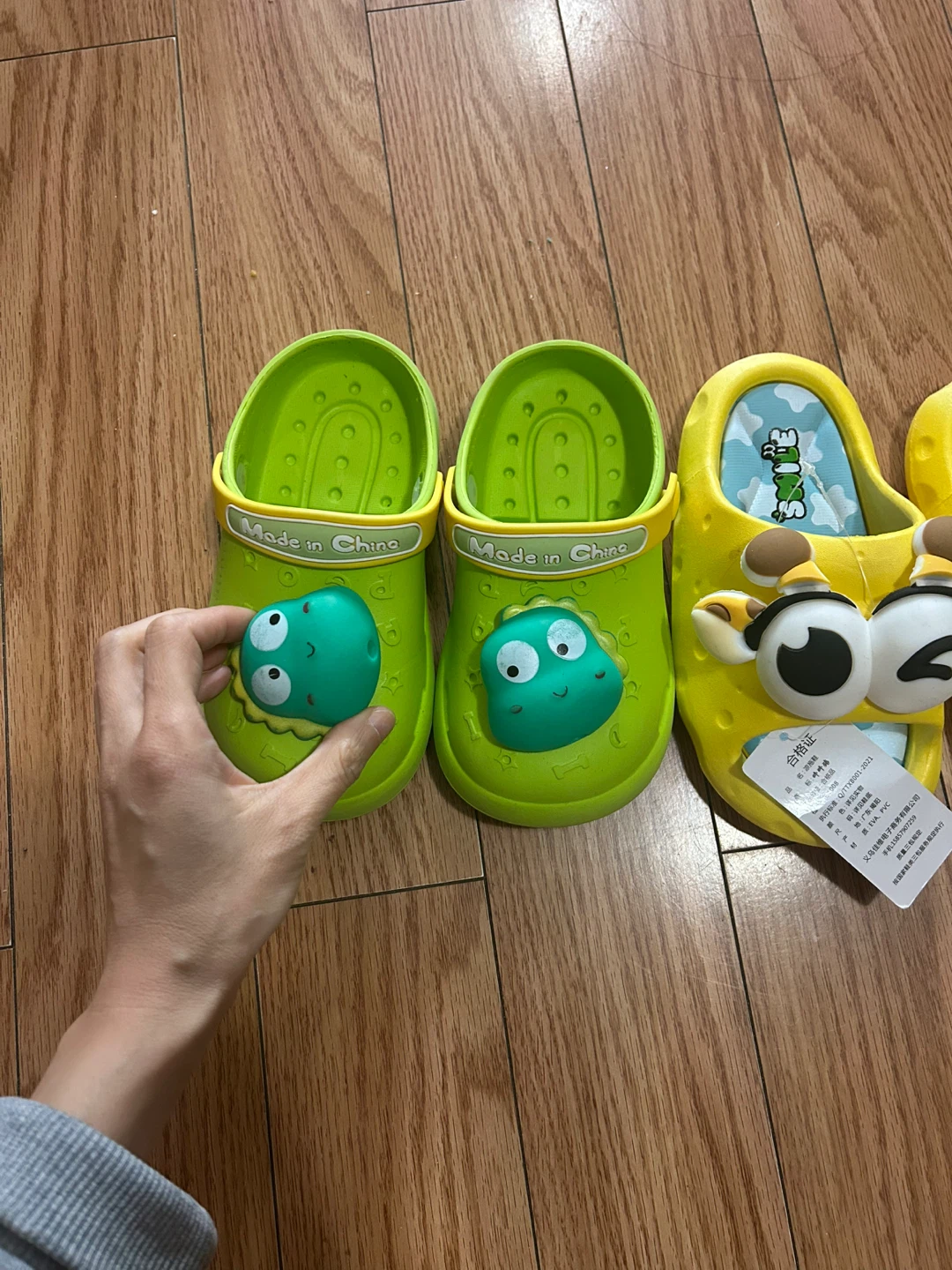 $15 for Both Kids Cartoon Clogs and Slides Bundle - 170mm-180mm - photo 2