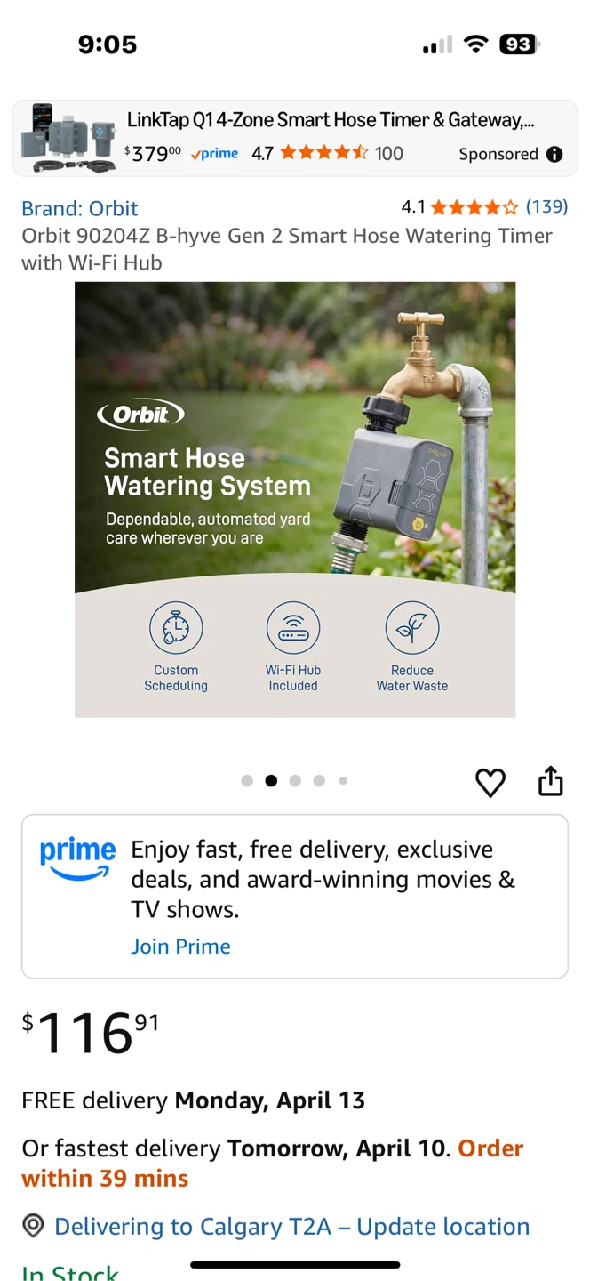 Orbit B-hyve Gen 2 Smart Watering Timer with Wi-Fi Hub - photo 4
