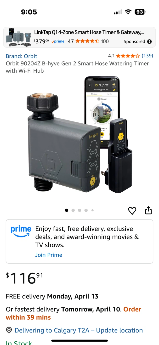 Orbit B-hyve Gen 2 Smart Watering Timer with Wi-Fi Hub - photo 3
