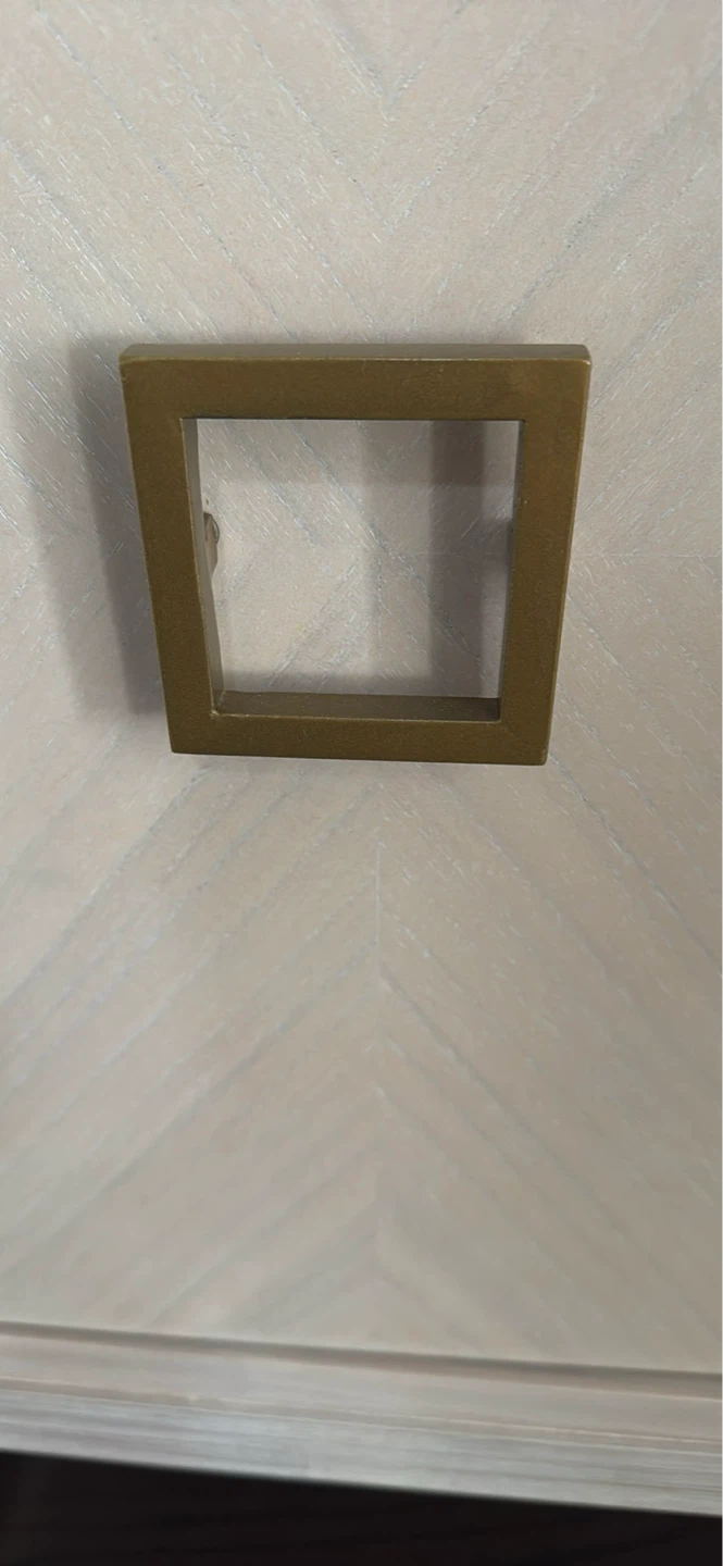 Light Wood Accent Cabinet with Brass Hardware - photo 2