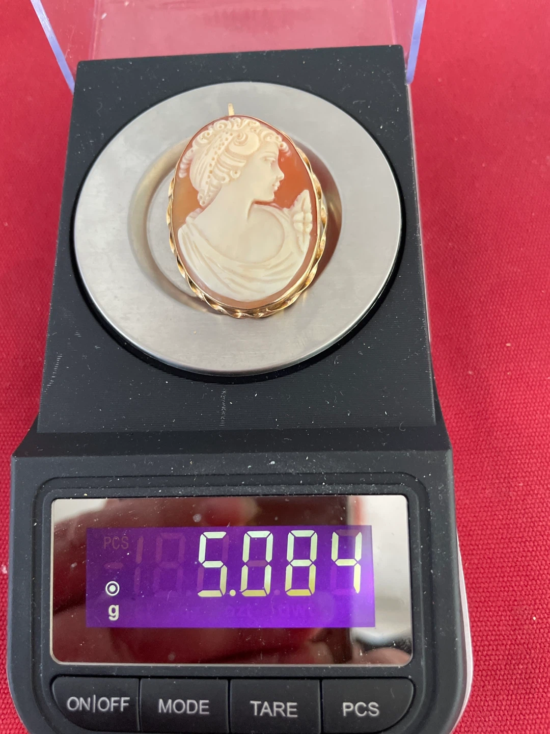 14k Vintage Cameo Brooch/Pendant - photo 3