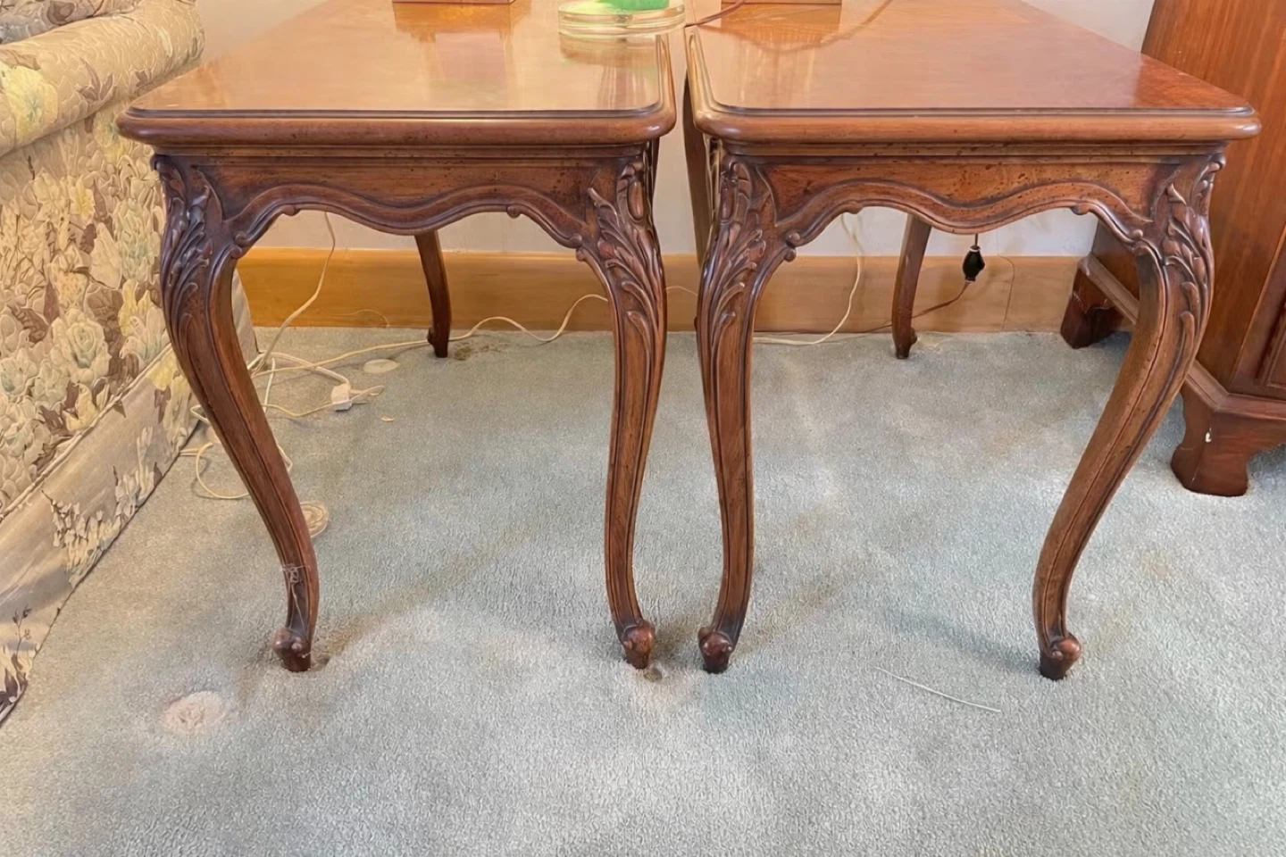 French Provincial Wood End/Side Tables - photo 2