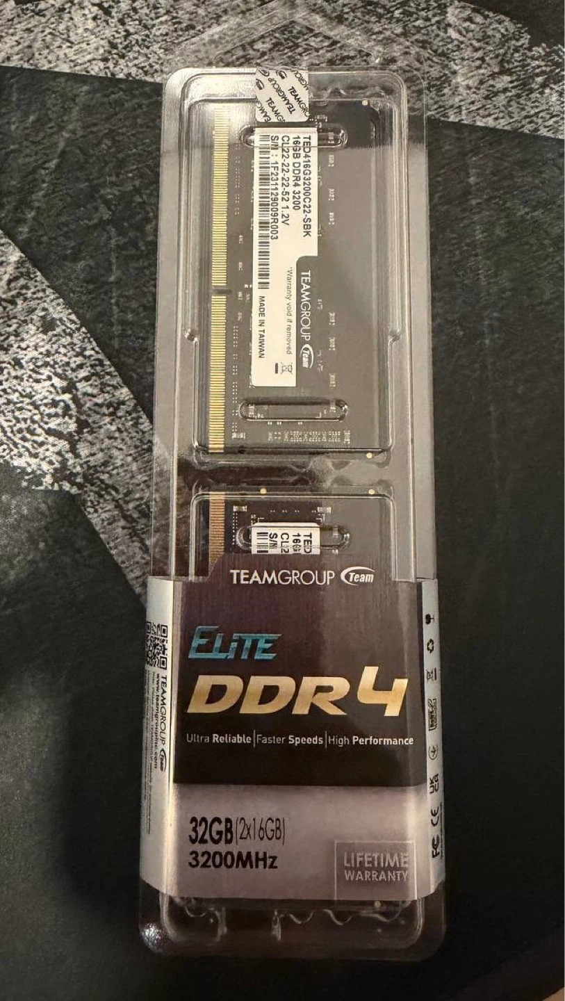 TEAMGROUP Elite DDR4 RAM 32GB (2x16GB) 3200MHz