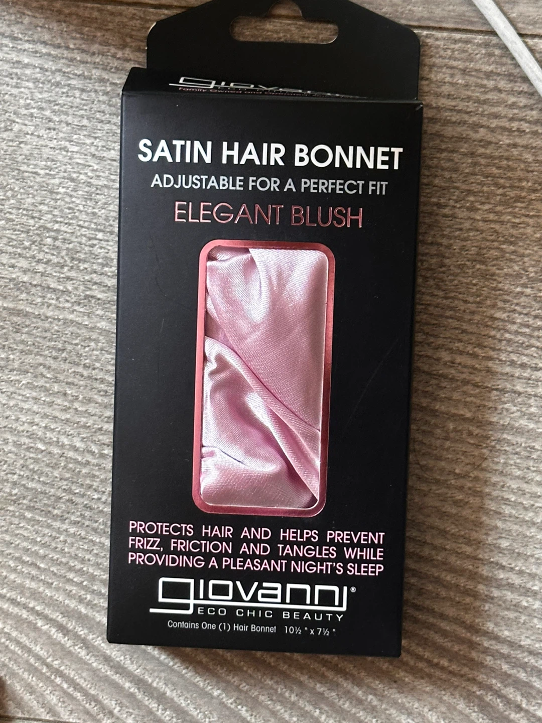Giovanni Satin Hair Bonnet - Elegant Blush