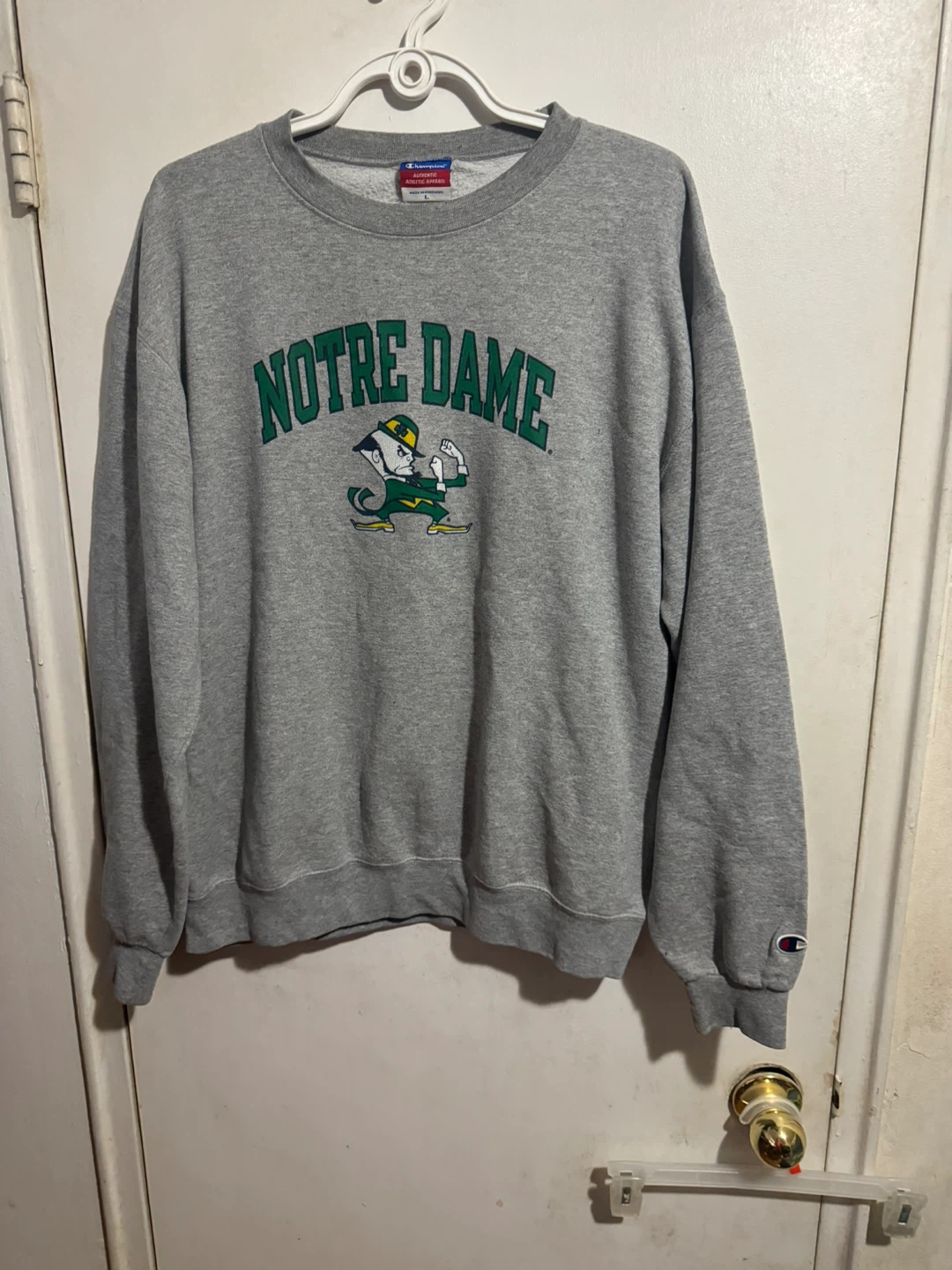 Champion Notre Dame Fighting Irish Crewneck Sweatshirt Size L