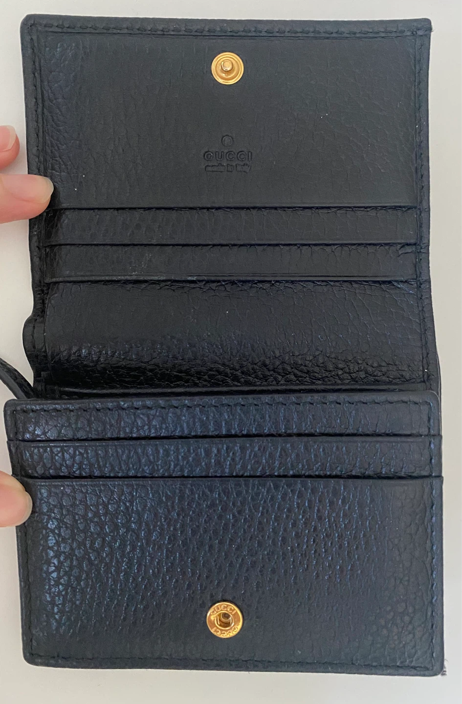 Gucci Marmont Black Leather Card Case Wallet - photo 3