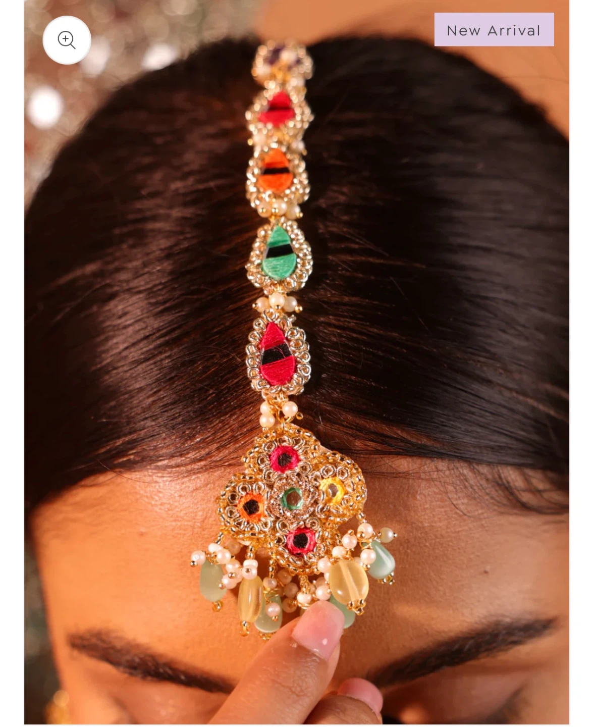 Indian jewelry set -  Multi-Coloured & Mirrored - photo 2