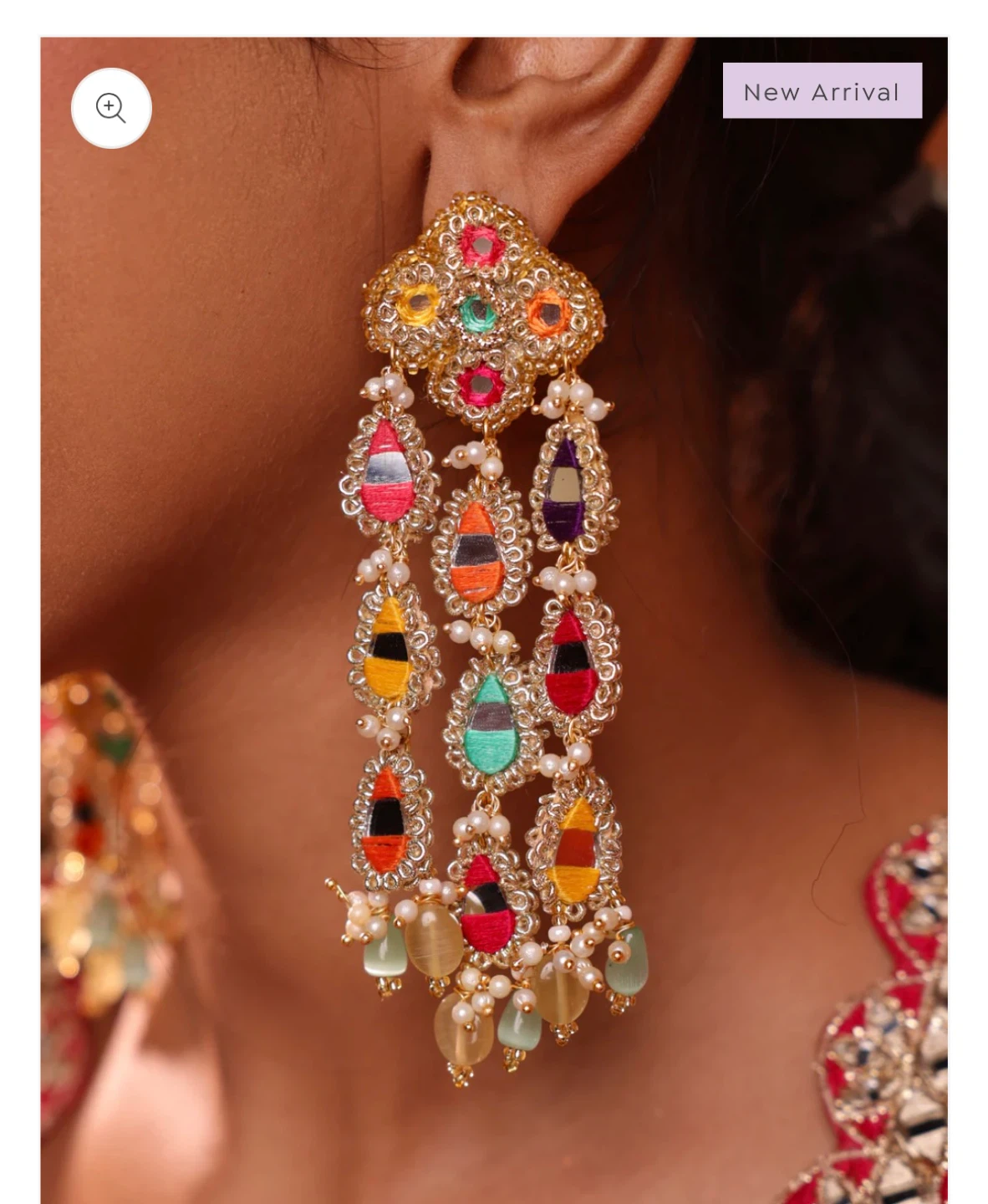 Indian jewelry set -  Multi-Coloured & Mirrored - photo 4