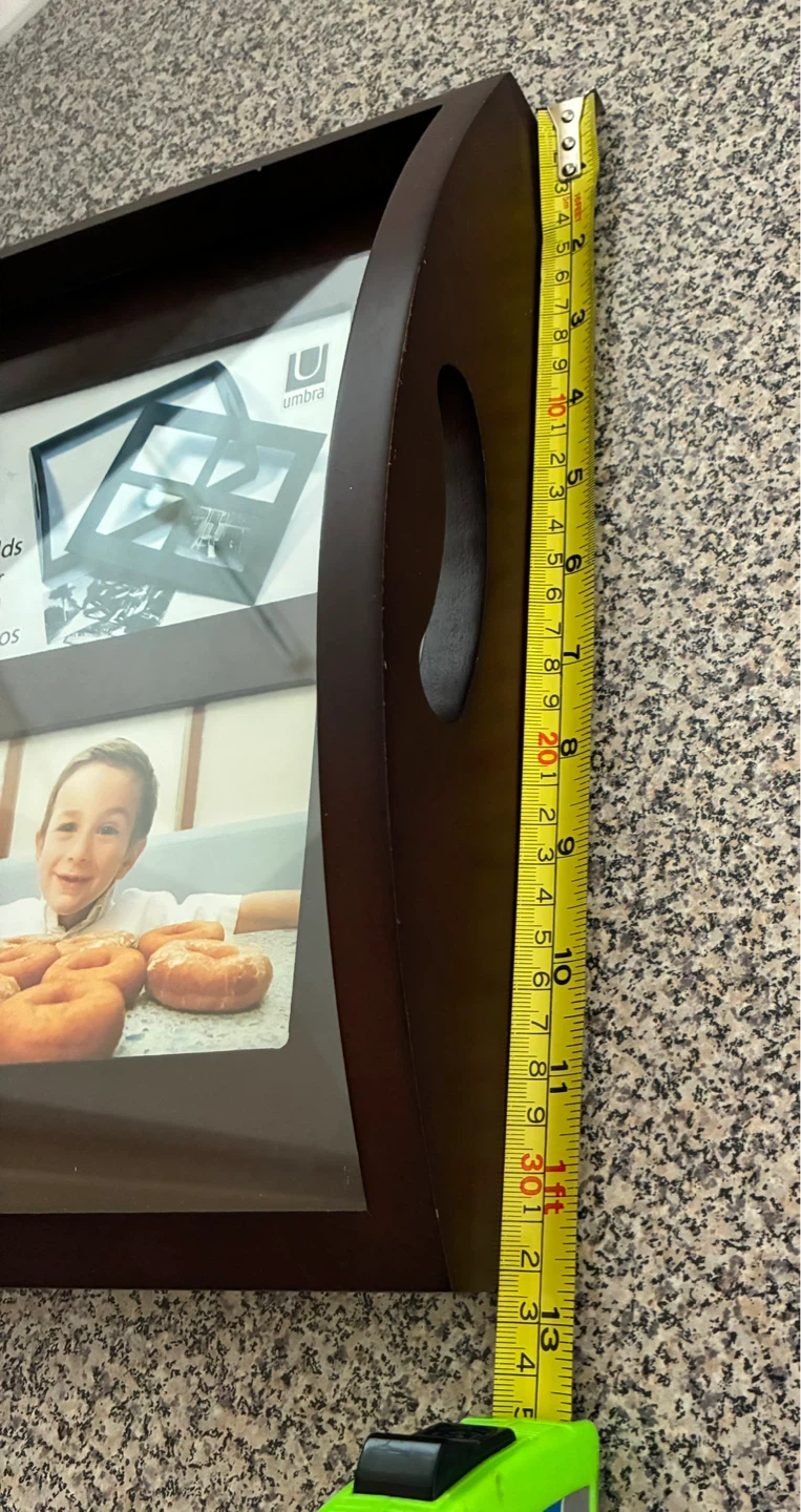 Umbra Wood Photo Frame Tray - Holds 4x6" Photos - photo 2