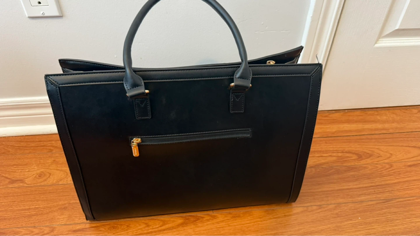 Lalash Black Faux Leather Tote Bag - photo 3