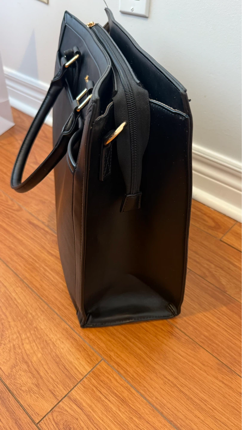 Lalash Black Faux Leather Tote Bag - photo 2