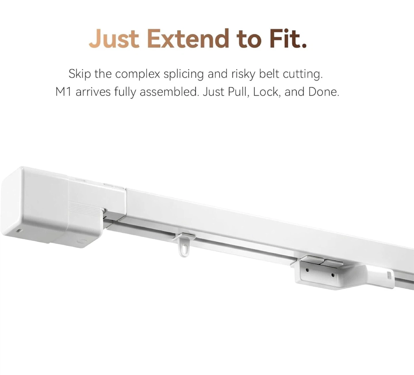M1 Extendable Curtain Track System