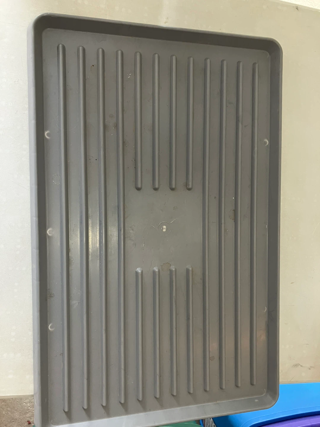 Grey Plastic Utility Tray