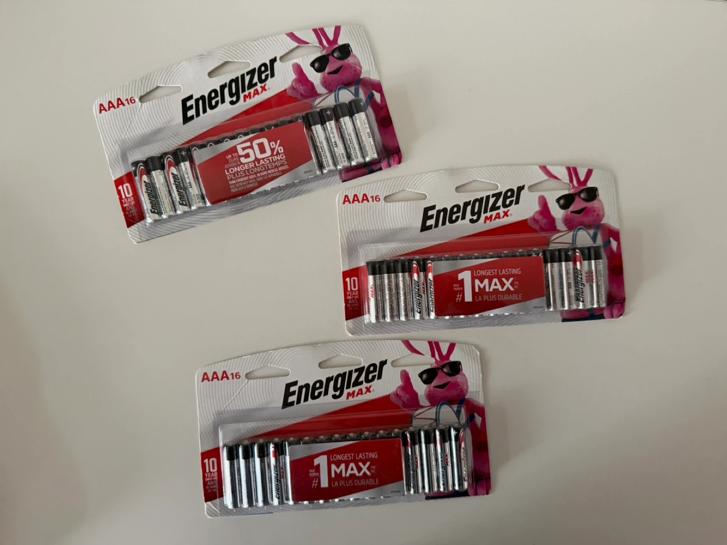 Energizer Max AAA Batteries, 16-pk