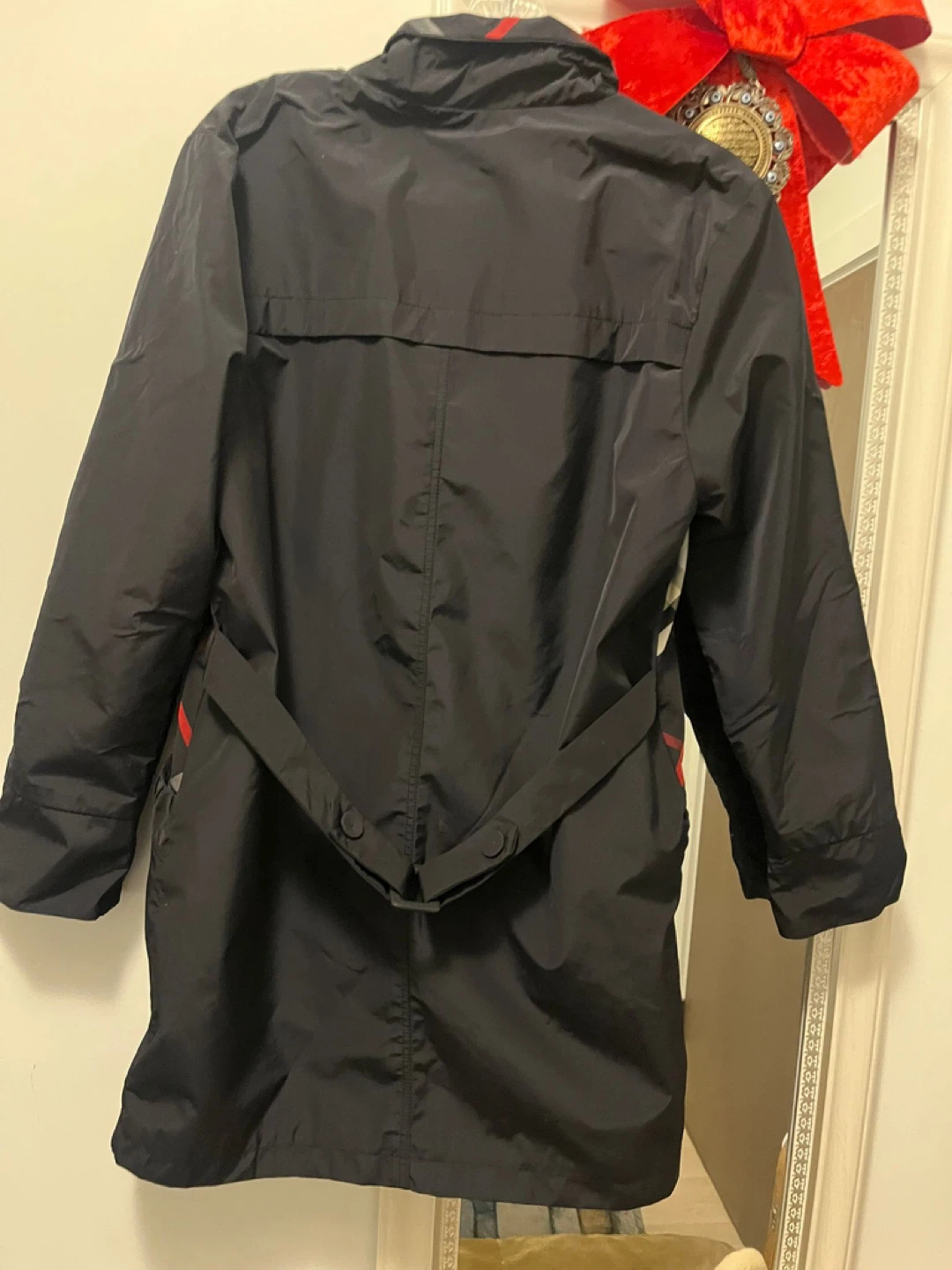 Black Trench Coat (Raincoat) – Burberry Style – Women’s Small - photo 2