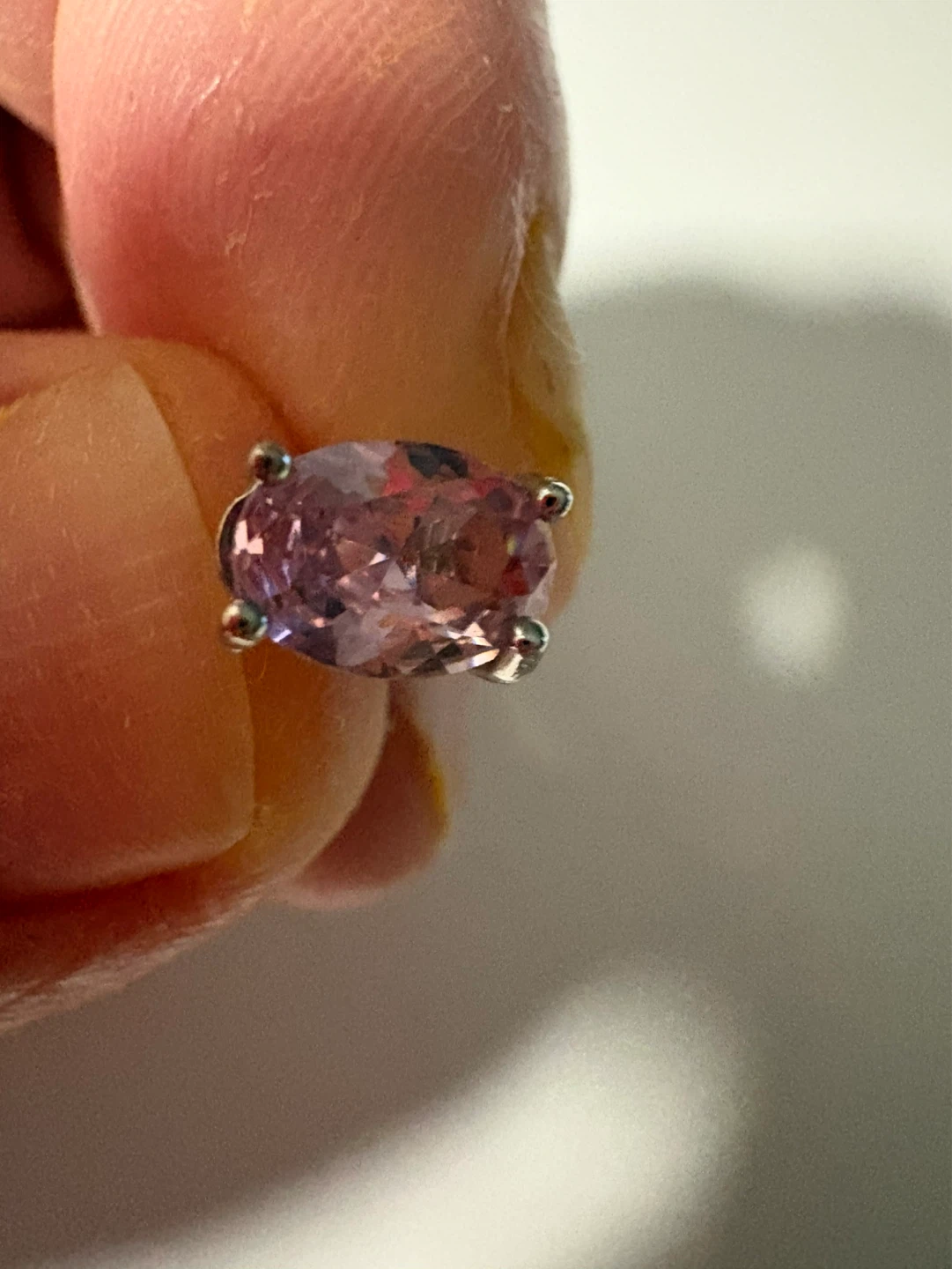Paires de clous d'oreilles roses - photo 2