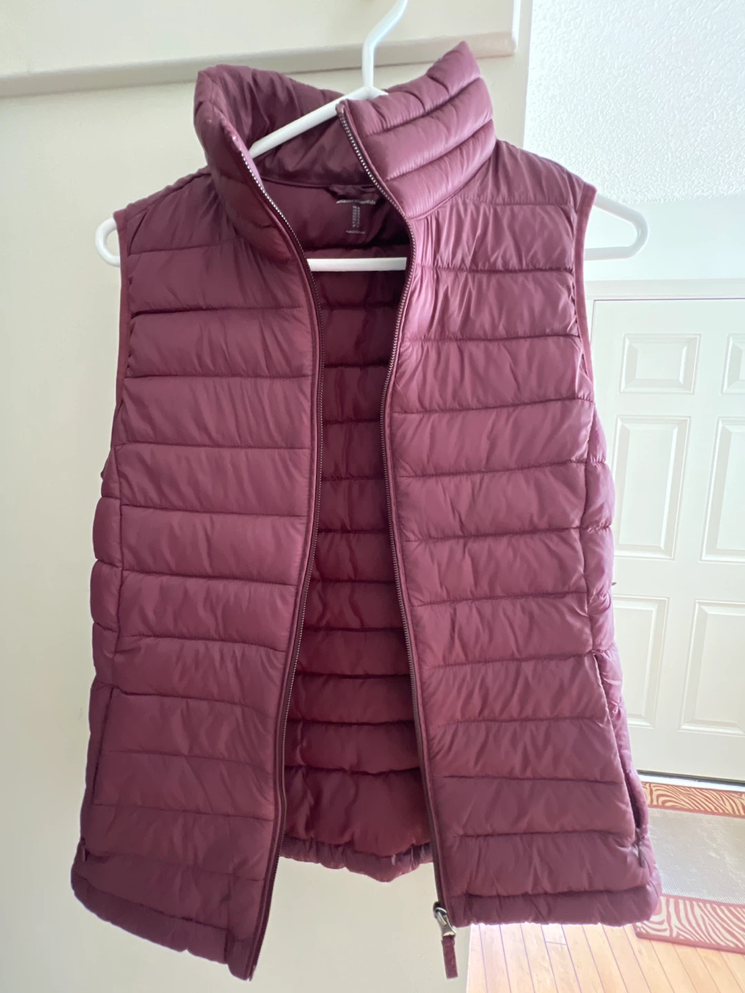 Maroon Puffer Vest